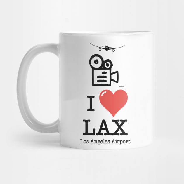 I Love LAX Los Angeles airport by Woohoo